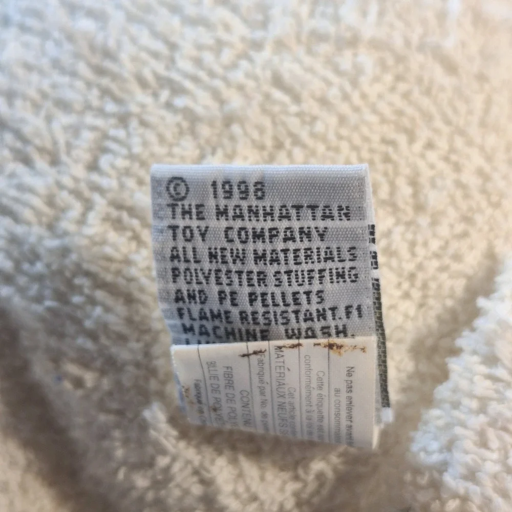 Vintage 1998 Manhattan‎ Toy Company Tip Toes Cletus Cow RARE Stuffed Animal
